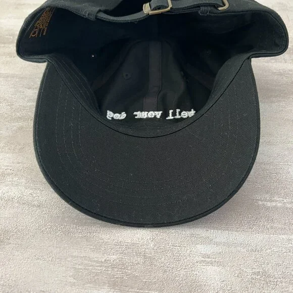 We Rate Dogs adjustable hat 100% cotton black and white - Picture 4 of 7